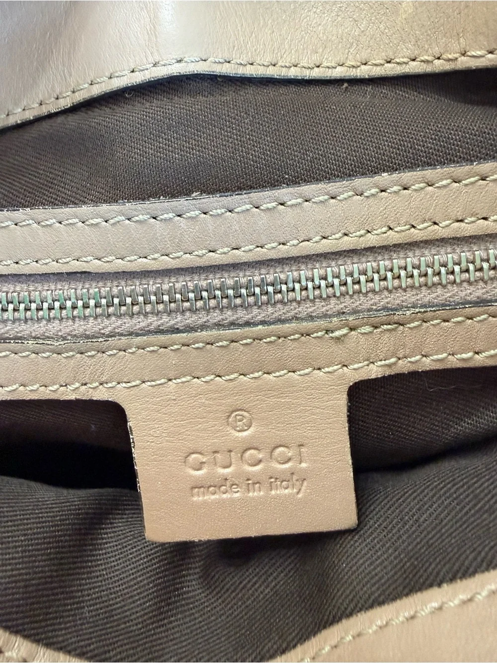 Gucci Tan/Brown GG Canvas and Leather Shoulder Bag